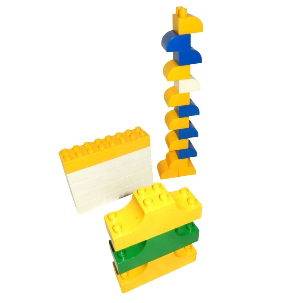 36 Vintage Lego Duplo Mixed Lot Specialty Shaped Blocks Truck & Wheels Eyes